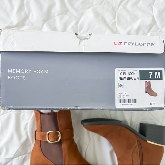 Liz Claiborne Ellison Chelsea Boots - Brown, Size 7 - Picture 2 of 12